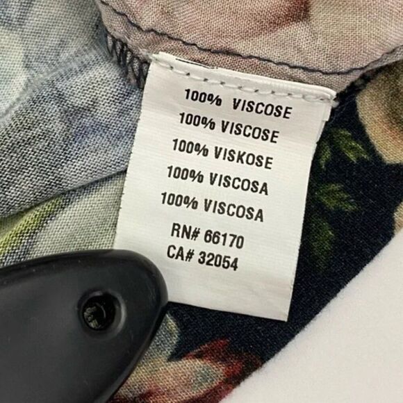 Bl^nk London X Anthropologie NWOT Stephanie Dark Floral Embroidered V-Neck Top - Picture 6 of 6